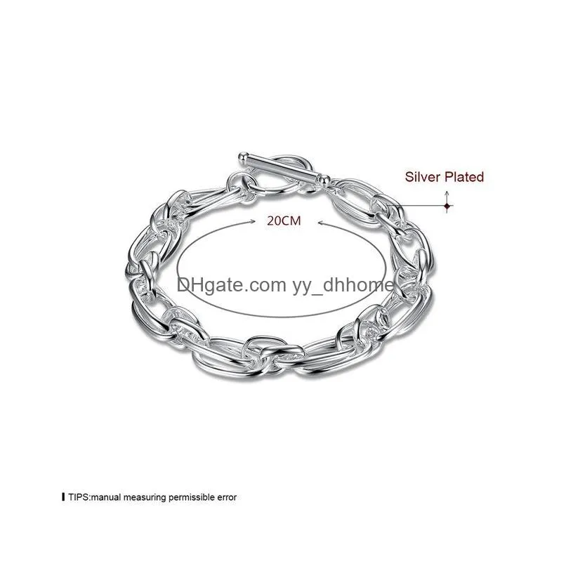 sale grape vine 925 silver link chain bracelets 8inchs gssb320 womens sterling silver plated jewelry bracelet