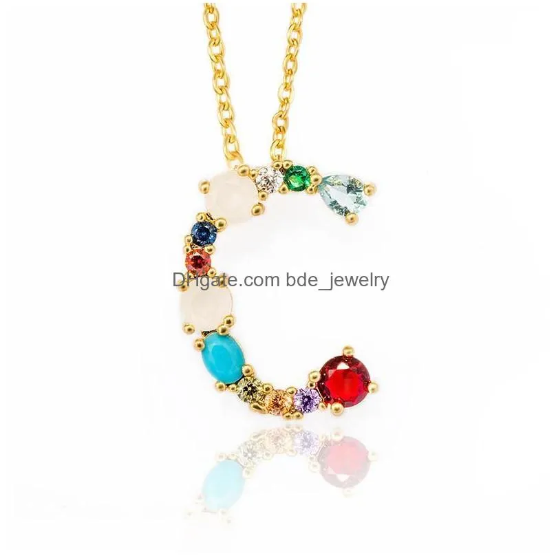 2020 26 letter fashion letter necklace jewelry for women gift personalized diy creative letter pendants statement necklace