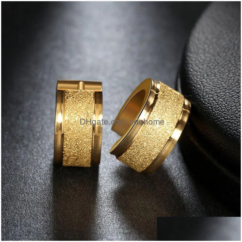 gold color stainless steel hoop earrings fashion jewelry statement earrings for women 2020 brincos wholesale gift