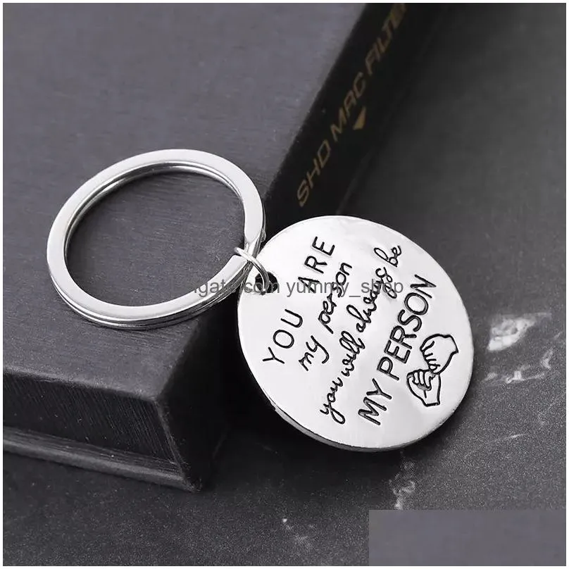 you are my person keychians you will always be my person key chain retractor agreed sign keyring infinite love key ring lovers