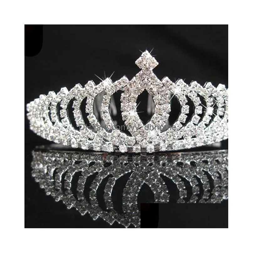 crystal rhinestone pearl headband wedding bridal silver hairwear party girls tiara flower hair bands hair accessories