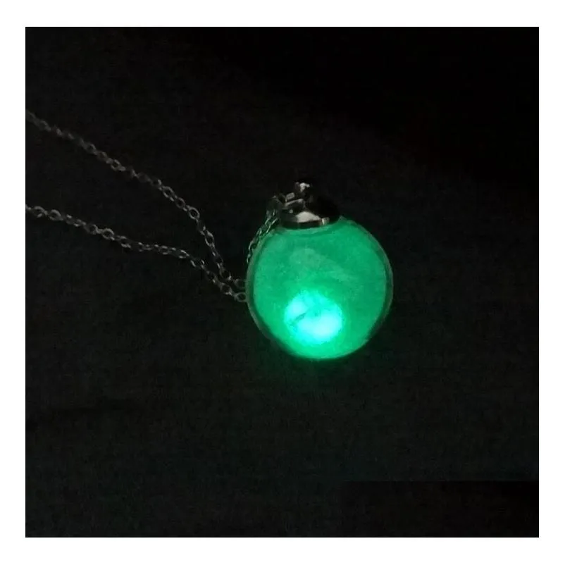 crystal drifting bottle  cross pendant necklace chili water drop light bulb luminous s gsfn113 with chain mix order 20 pieces a