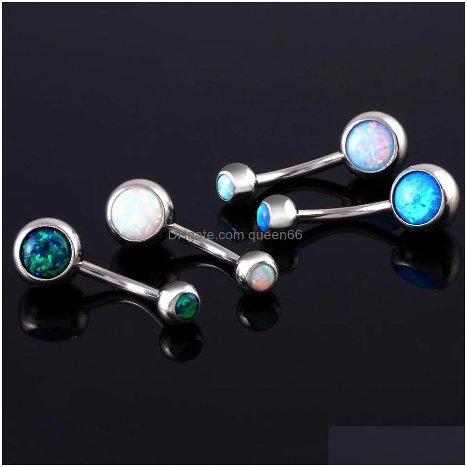 stainless steel crystal navel ring women cute body jewelry rock beach party belly button ring