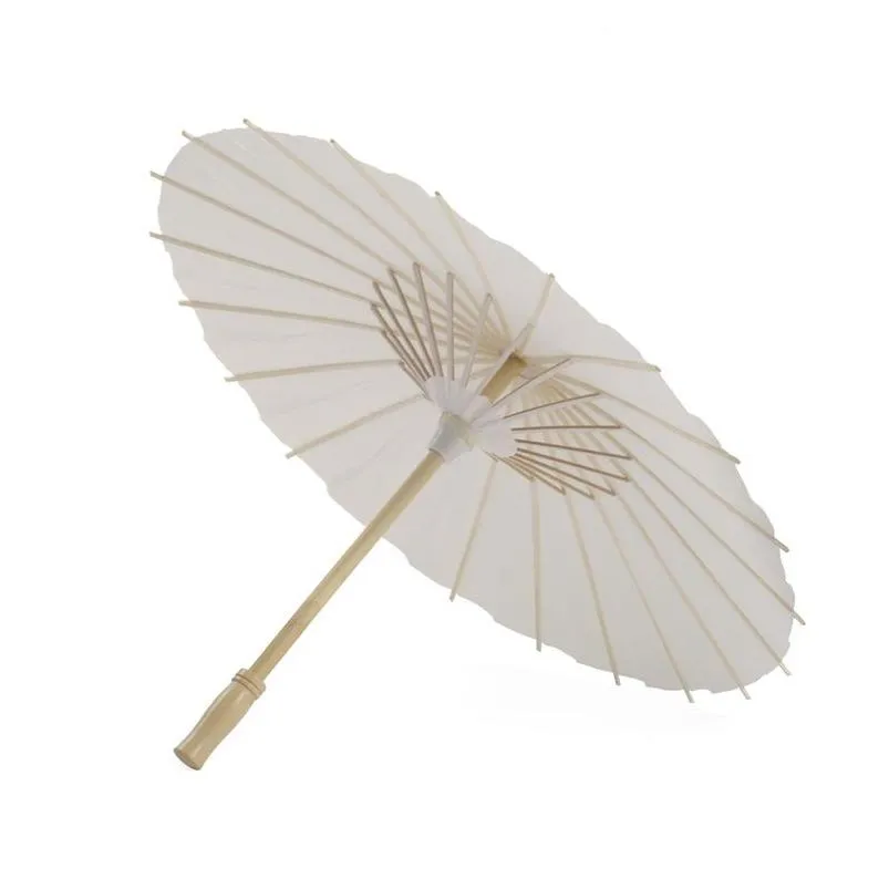 white paper parasol oriental umbrella for wedding 20 30 40 60cm chinese mini craft umbrella for crafts p o props wedding party bridal decorations