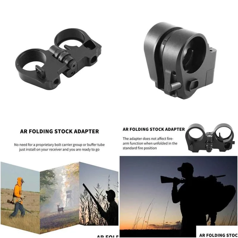 tripods tactical ar folding stock adapter ar15/m16 gen3m hunting accessories black