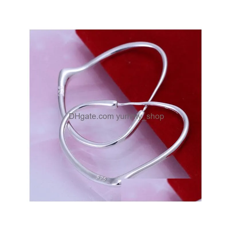 high grade wholesale fashion hoop huggie sterling plated silver earrings 10 pairs mixed style womens 925 silver earring gte59