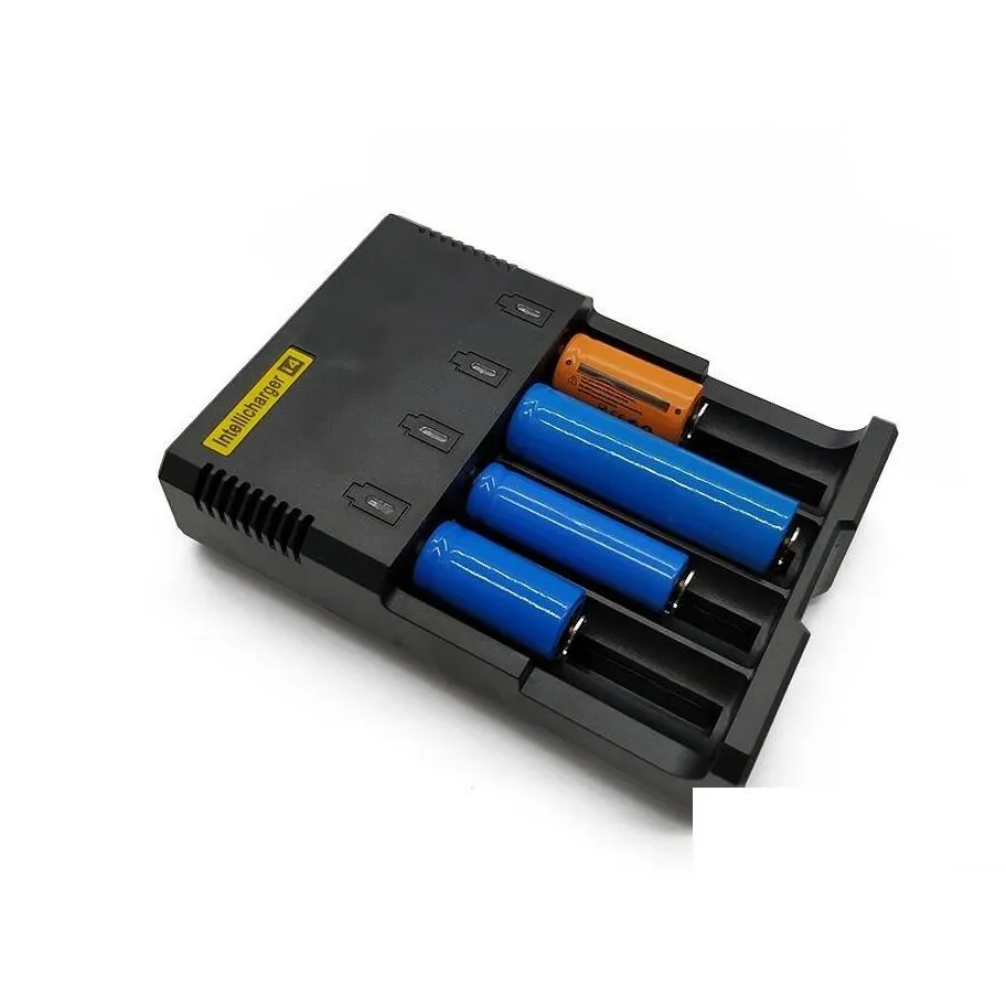 i4 battery charger 4slot fully compatible charger for lithium battery 18650 26650 16340 14500 nitecore d4 i4