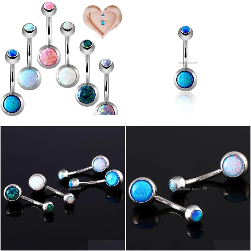 stainless steel crystal navel ring women cute body jewelry rock beach party belly button ring