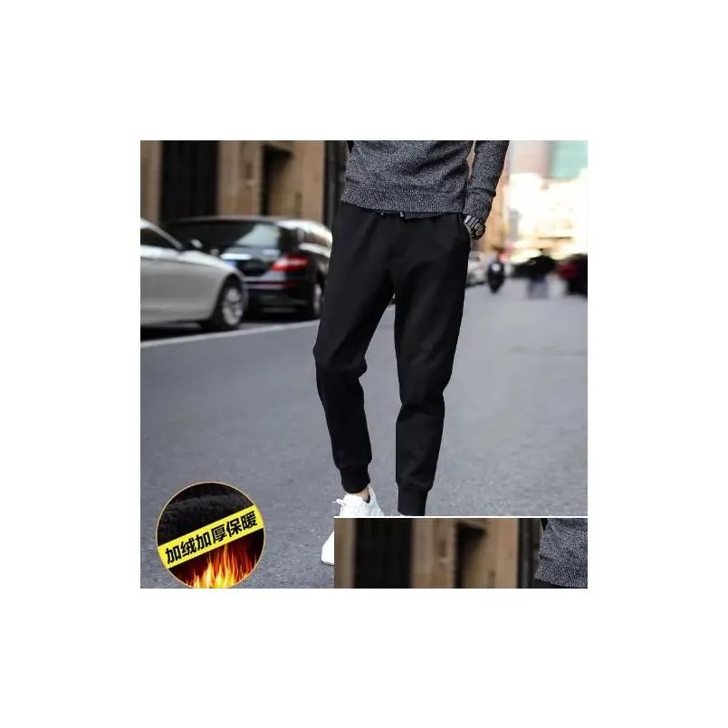 spring summer sweatpants mens korean casual striped sports mens large size 5xl small feet trousers student mens joggers pants