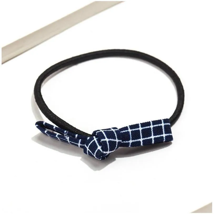 bowknot hair tie rubber band heads strap childrens headdress gsfq025 basic tieup gift bands head accessories