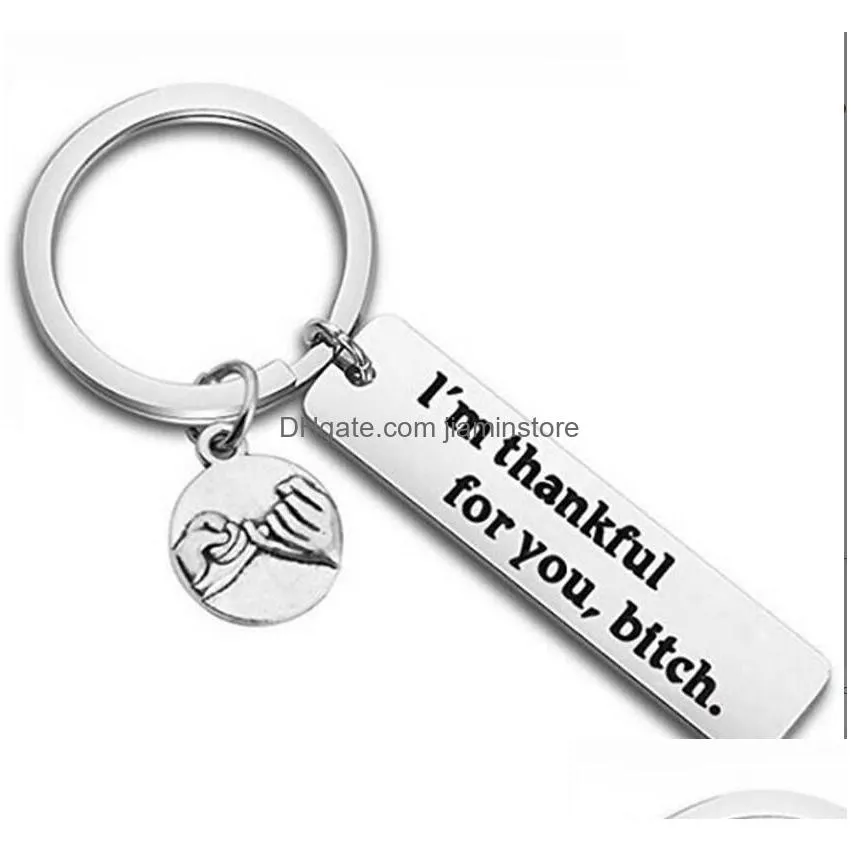 new stainless steel key rings i thanks for all the orgasms 26 letters initial keychain jewelry accessorie