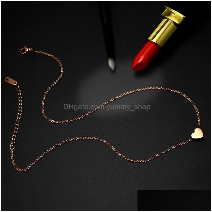 little blank slider heart pendant stainless steel small round necklace engravable memorial by own jewelry for women wholesale