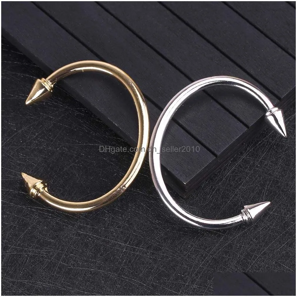 minimalist bracelets opening nail cuff bangle bracelet personality style with arrow for women wholesale jewelry gifts