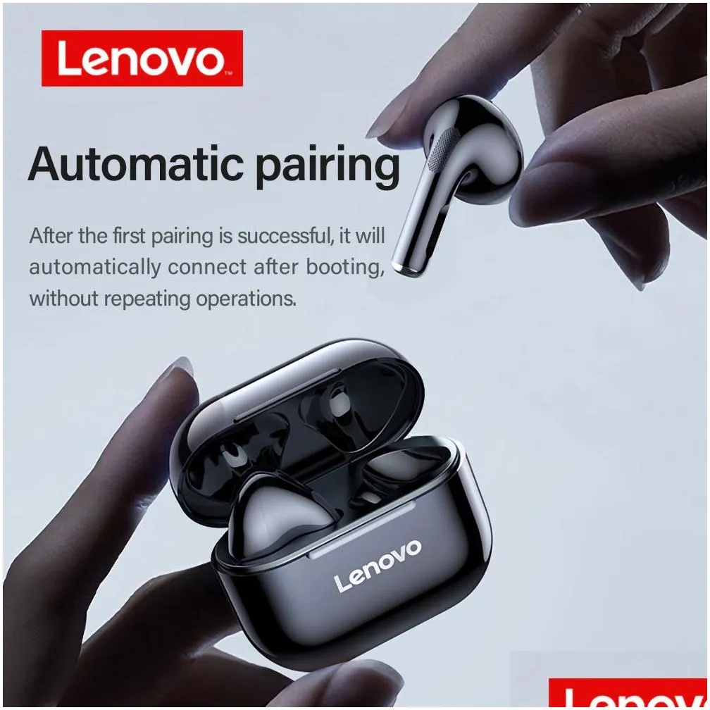Headphones Earphones Original Lenovo Lp40 Wireless Tws Bluetooth