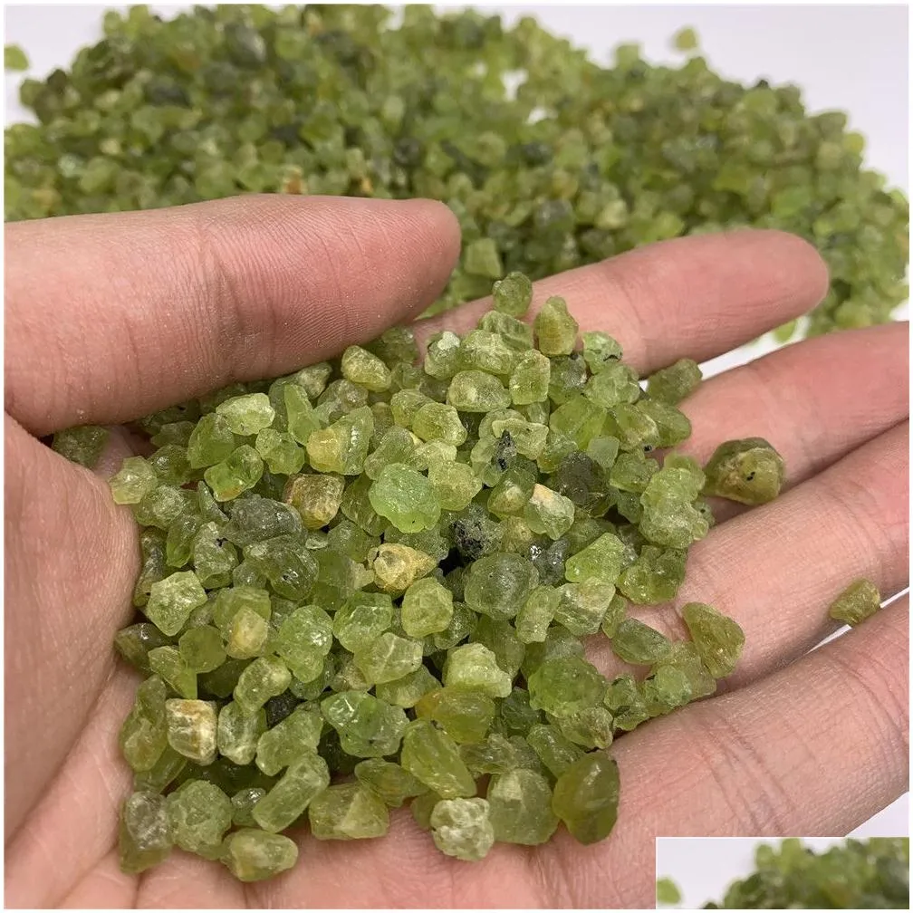 1 bag 50 g100 g whole natural crystal tumbled stones olivine stonesize 37 mm4847306