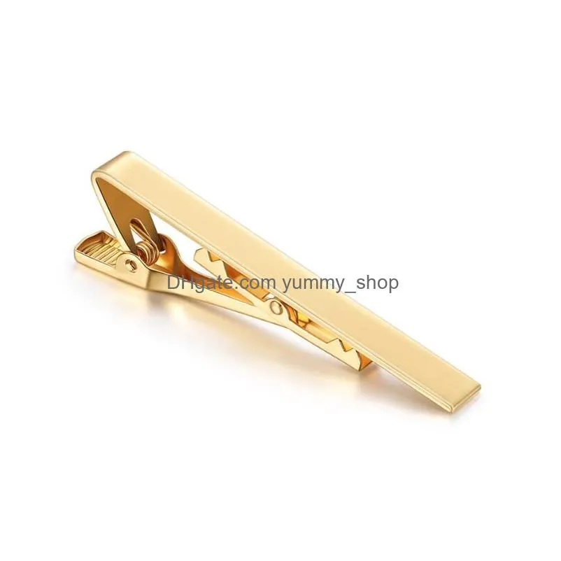 men classic tie clip silver gold black necktie tie bar pinch clips suitable for wedding anniversary business and daily life