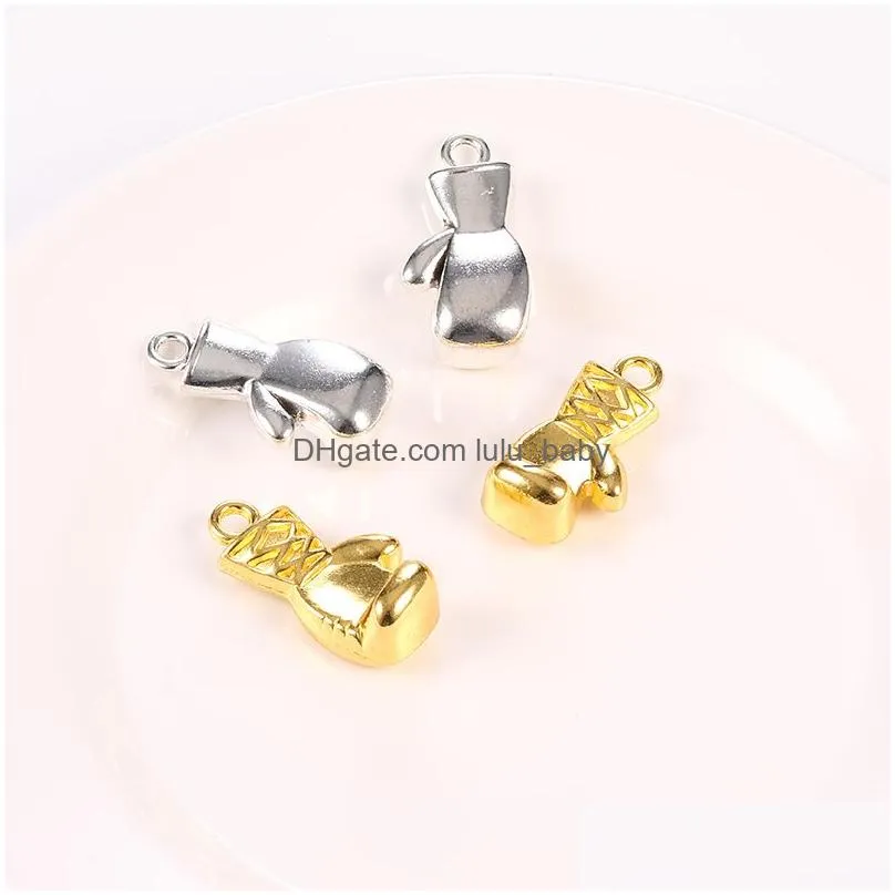  alloy fist charm for bracelets necklace vintage sliver gold plated creative gloves pendants diy design making accessories