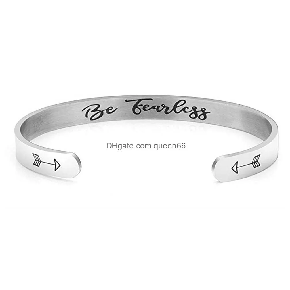 stainless steel open cuff bracelet bangels friendship jewelry personalized letter initial bracelets you are loved jewellry