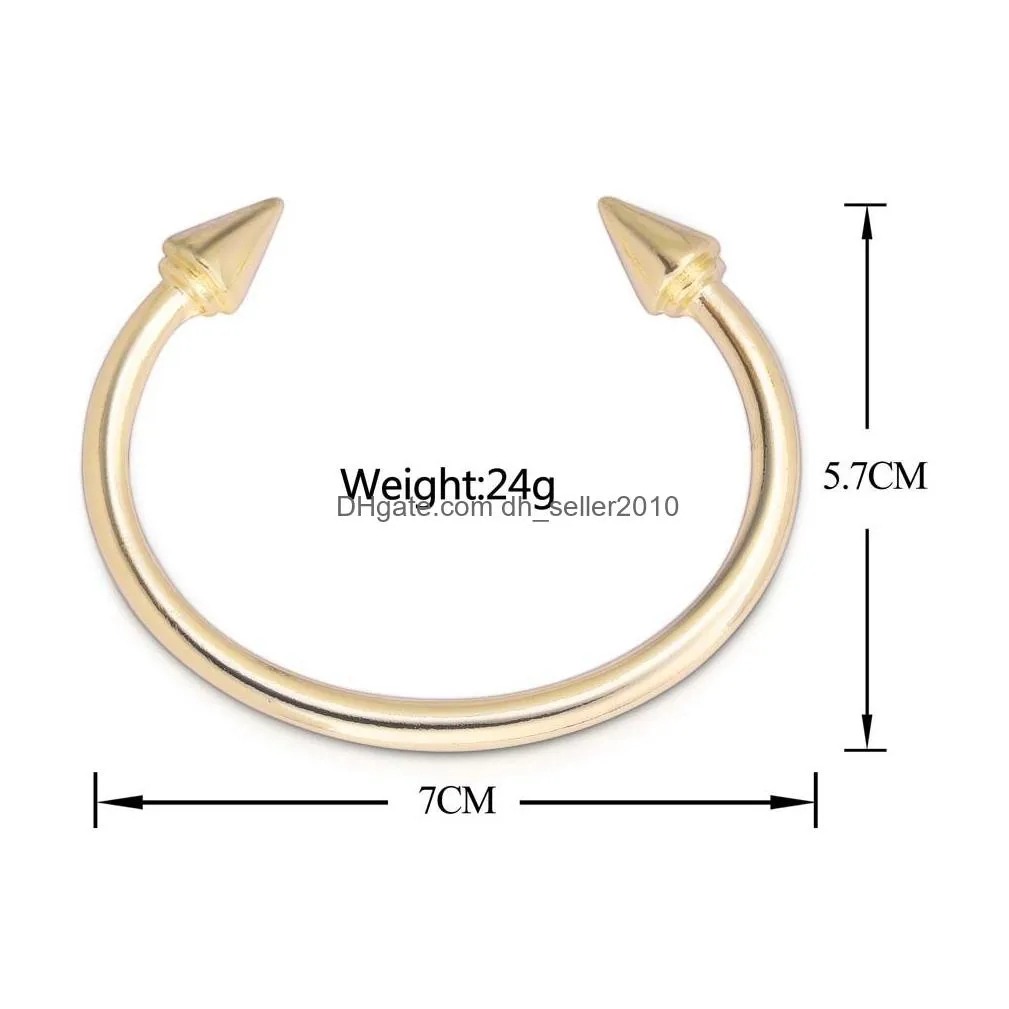 minimalist bracelets opening nail cuff bangle bracelet personality style with arrow for women wholesale jewelry gifts