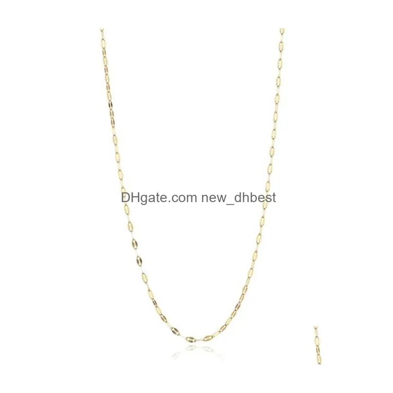 18k gold plated stainless steel necklace chain different styles gold and silver chains for diy making