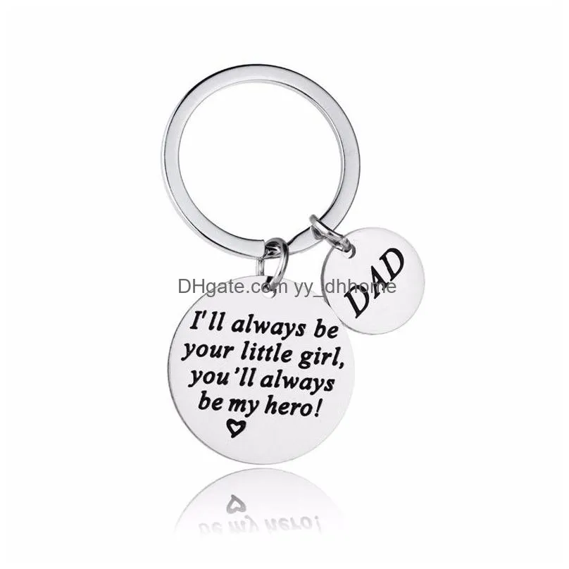 stainless steel necklace i will always be your little girl you will always be my hero fathers day gifts