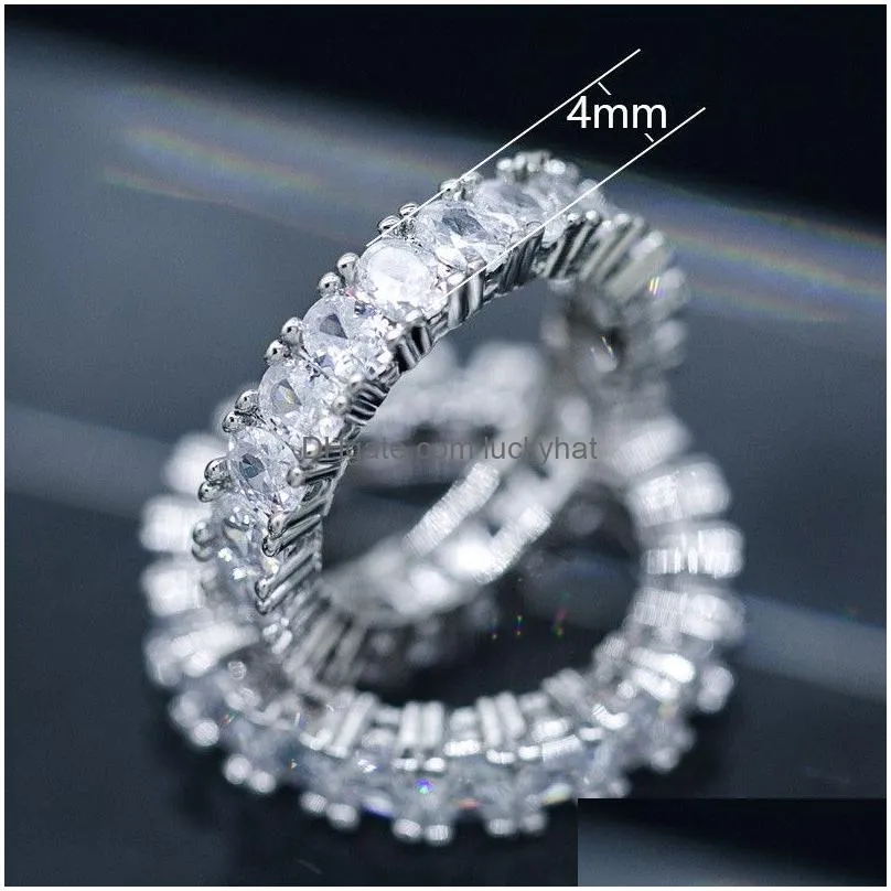 eternal zircon finger ring cz wedding ring irregular white cubic zircon engagement rings love heart wedding band rings