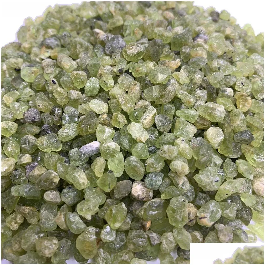 1 bag 50 g100 g whole natural crystal tumbled stones olivine stonesize 37 mm4847306