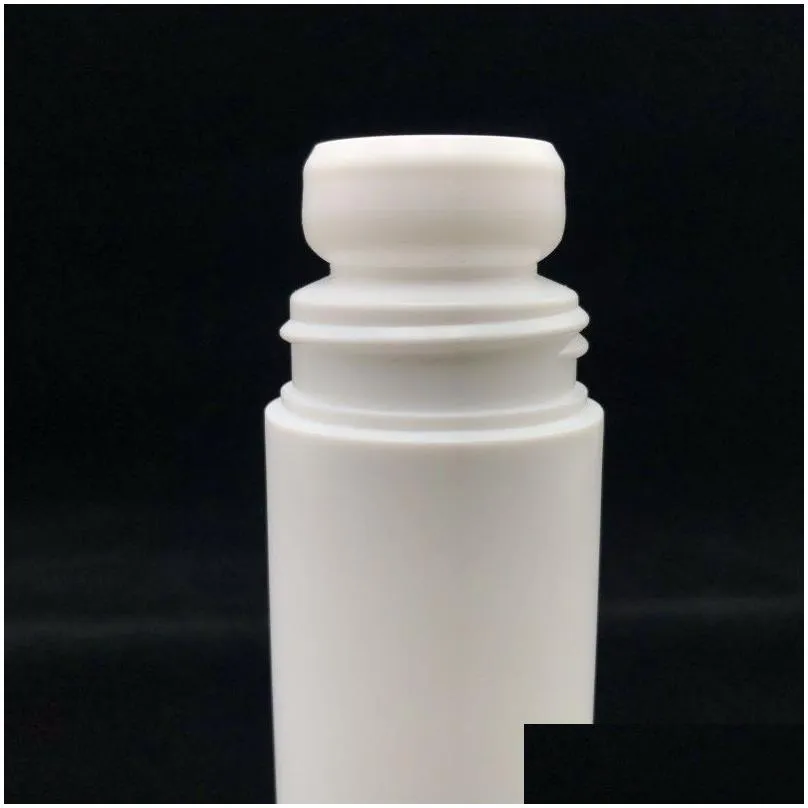 100ml white roll plastic bottle empty roller bottles 100cc rollon ball bottle deodorant perfume lotion light container