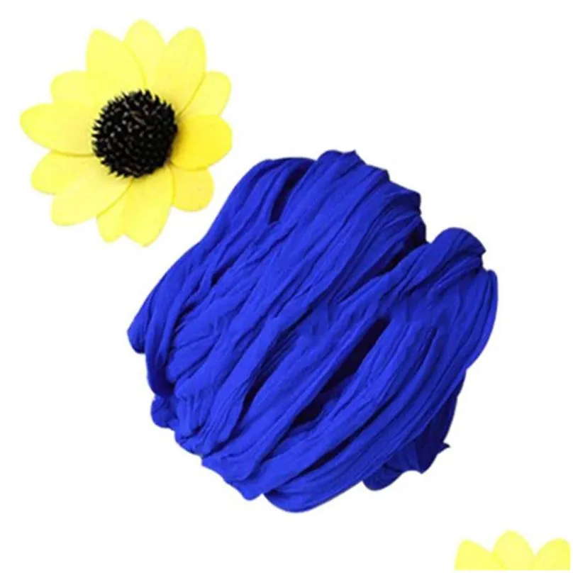 decorative flowers wreaths 5pcs solid color tensile stocking flower making materials diy artificial handmade crafts room