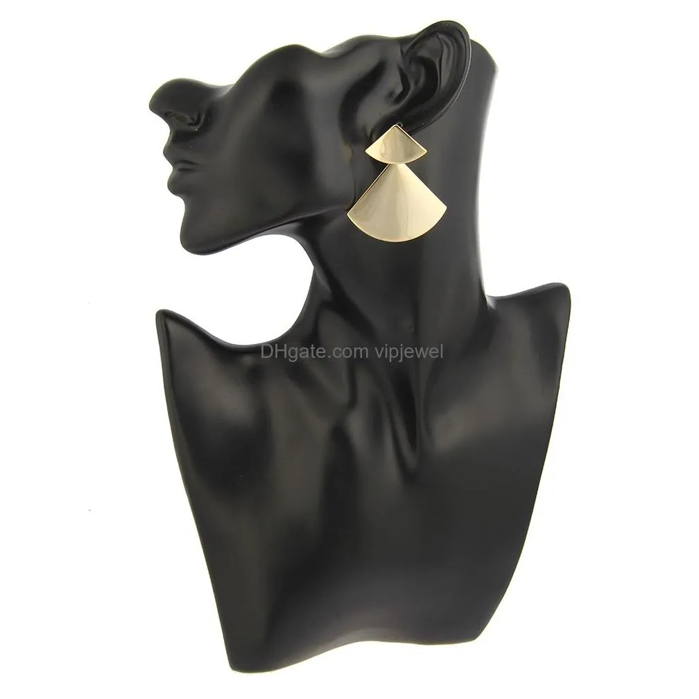  korean design triangle geometry earrings resin chain dangle earring for women fashion jewelry