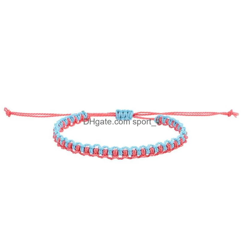 14 Colors Handmade Wax String Charm Bracelets for Women, Multilayer Woven  Friendship Bracelets Bohemia Bangle Gift Jewelry Drop Shipping