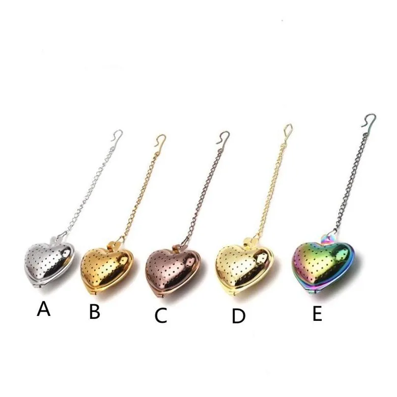 heart tea infuser stainless steel tea infuser wedding gift tea strainer filter kitchen tools