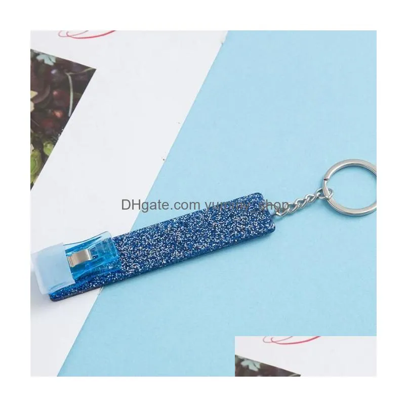 credit card puller keychains cute debit bank cards grabber for long nails atm key chain key ring women with plastic clip