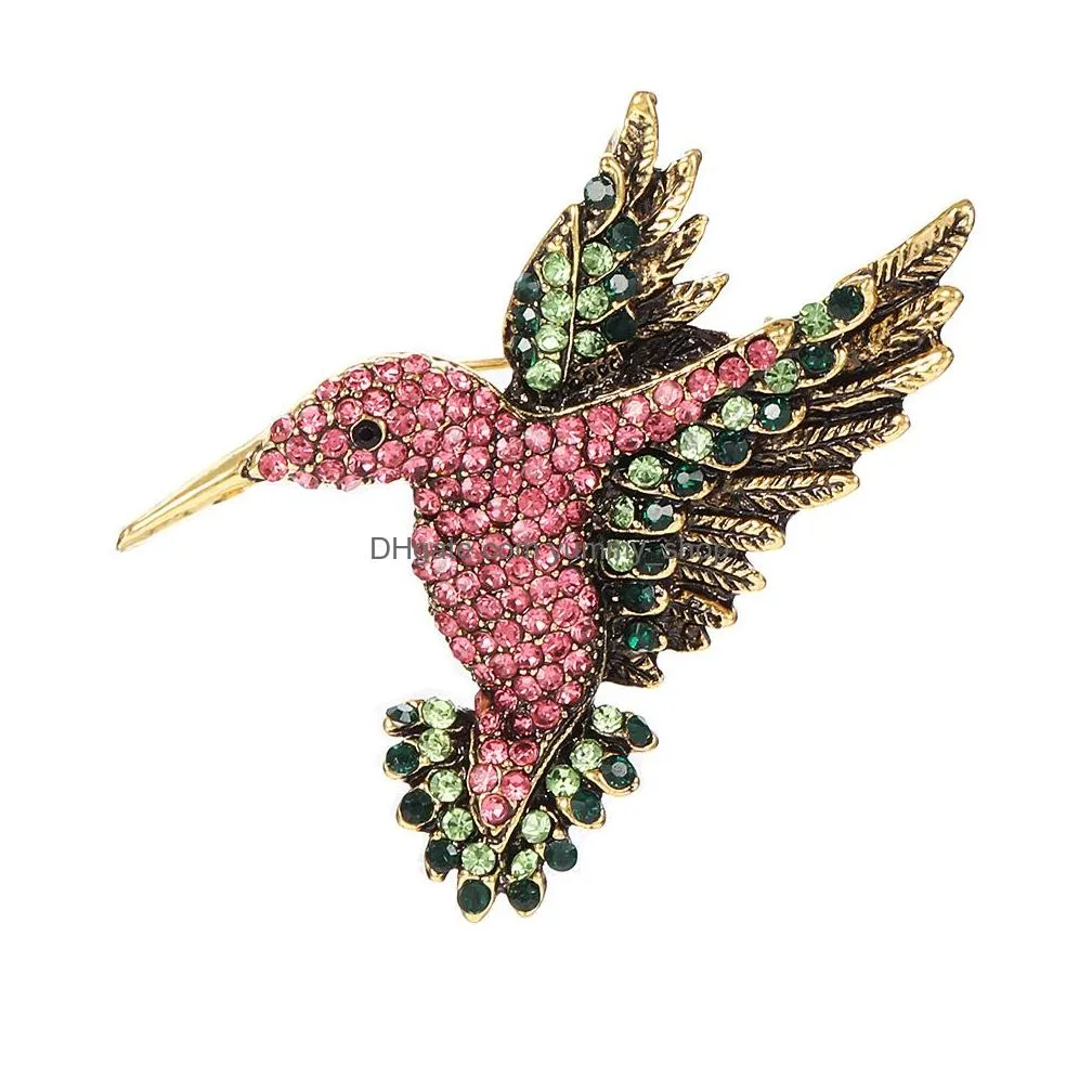  design cute bee brooches pins rhinestone animal shapes crystal green enamel brooch pins for women mens suit collar coat bag