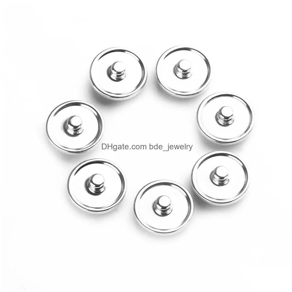 retro 20pcs/lot 20mm different flower glass snap button charm fit bracelet bee baby charms for jewelry making diy accessories