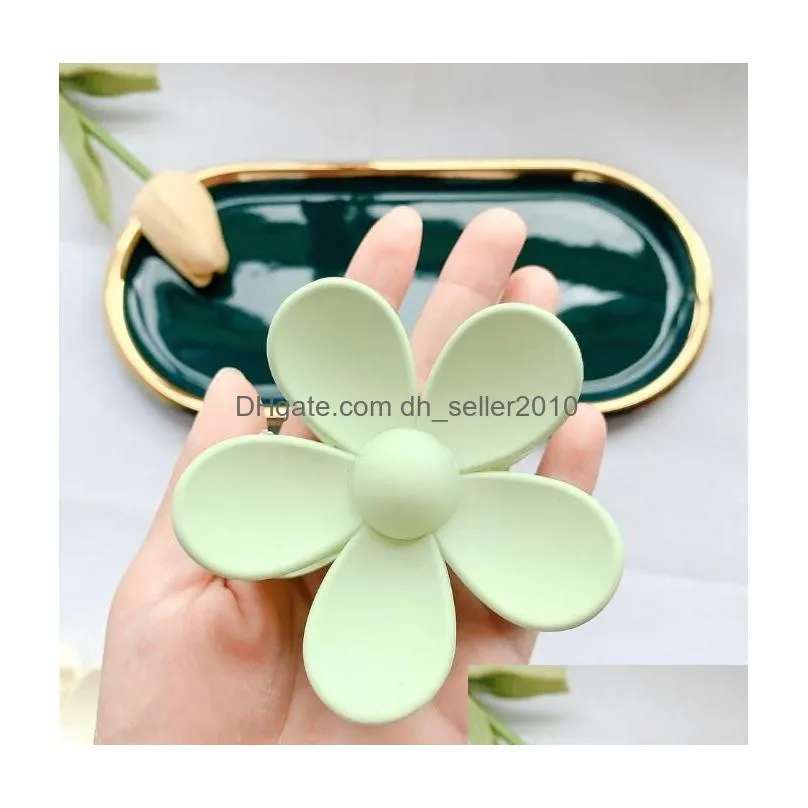 candy colors flower hair clips barrettes hair claws hairdressing tool for women