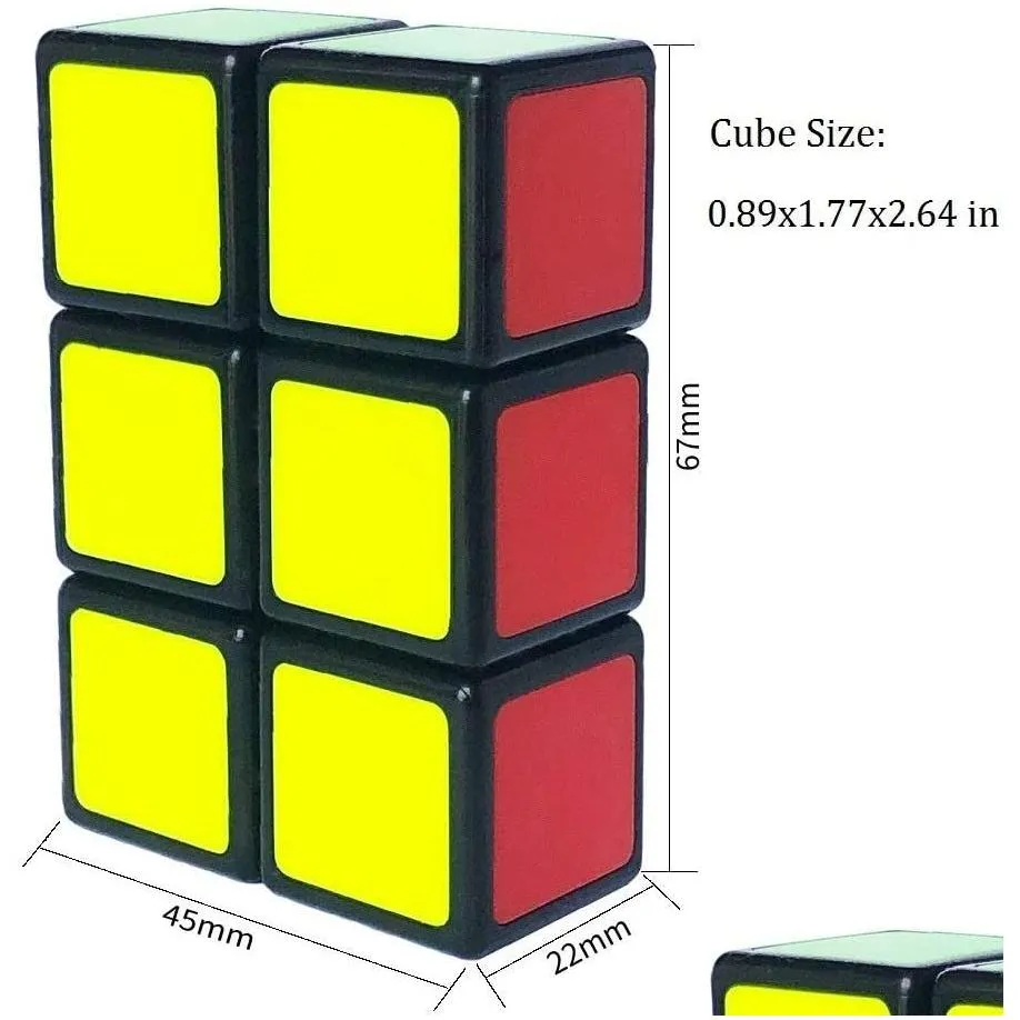 magic cubes 1x2x3 cube toys bright black base toy speed puzzle intelligent game
