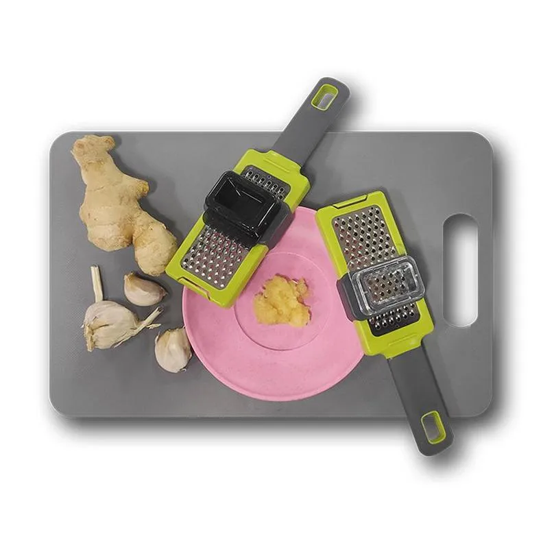 stainless steel garlic crusher ecofriendly rotary garlic ginger cheese grinder kitchen gadgets tools