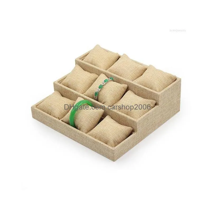 jewelry pouches listing fashion bracelet display stand tray linen custom watch explosion models