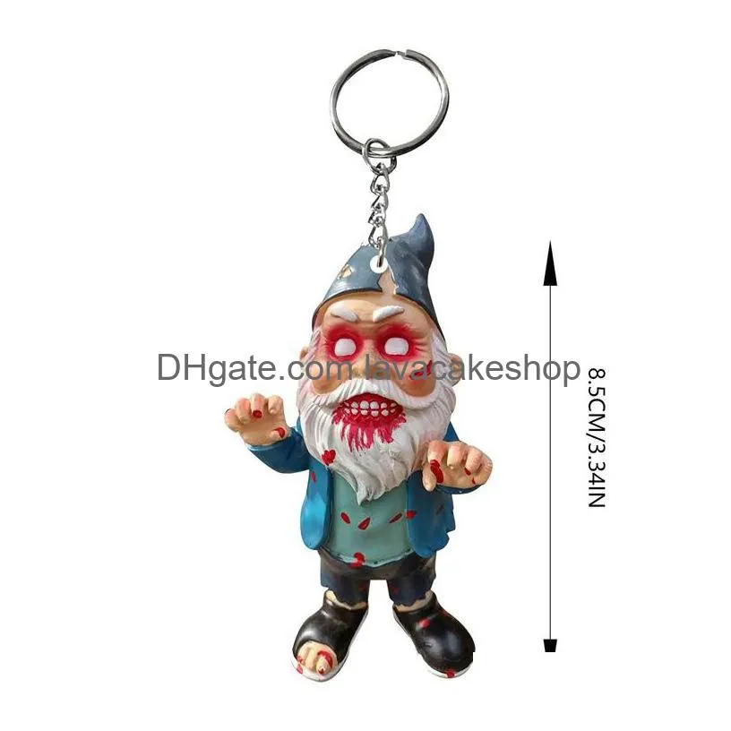 halloween keychain horror character scary movies figure pendant hanging key chain backpack acrylic key ring decoration