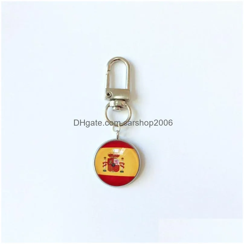 football flag keychains keychain pendant souvenir key chain fashion jewelry accessories