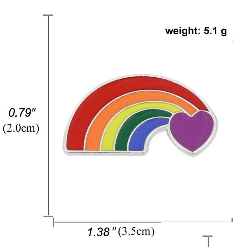 lgbt party art rainbow custom enamel pins flag love heart brooches bag shirt lapel pin rainbow clouds yes gesture badges jewelry gifts