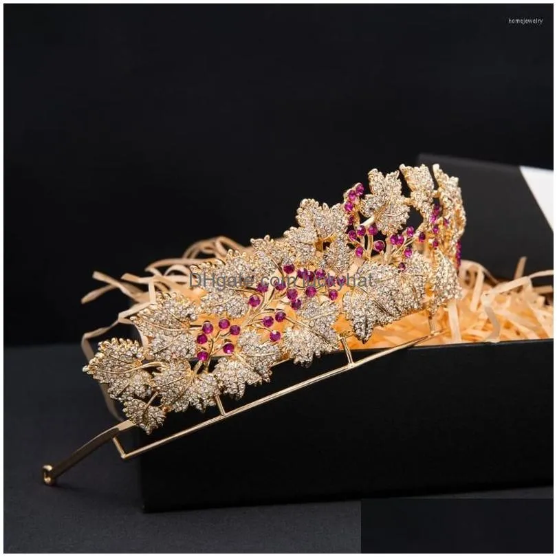 hair clips the danish royal ruby tiara crystal crown princess mary tiaras wedding gold jewelry hg129