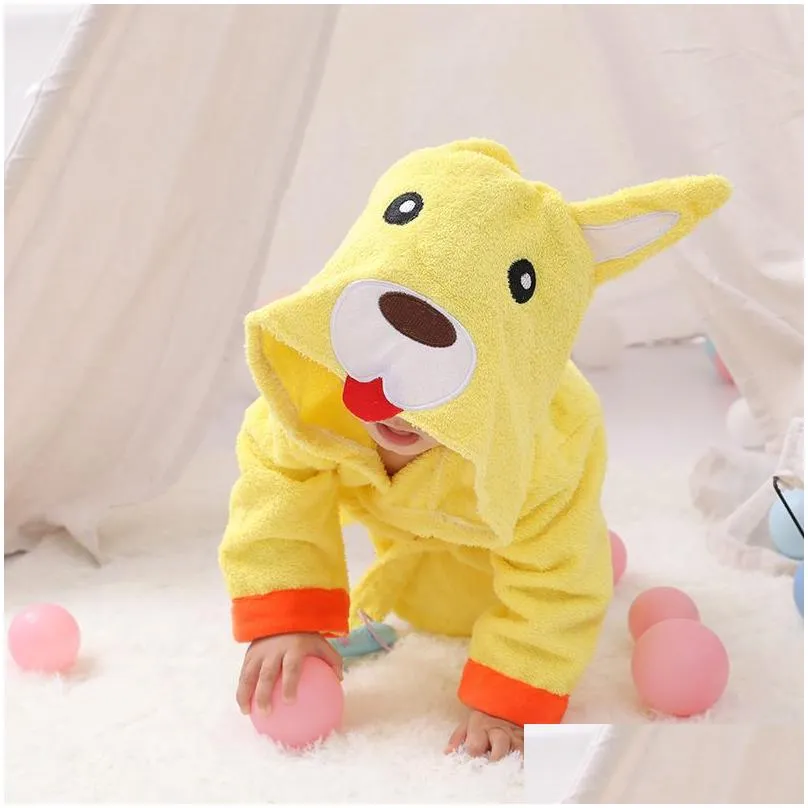 baby kids towels robes 20 cute animalshaped baby bath towels cotton childrens bathrobes full moon clothes 2059 z2