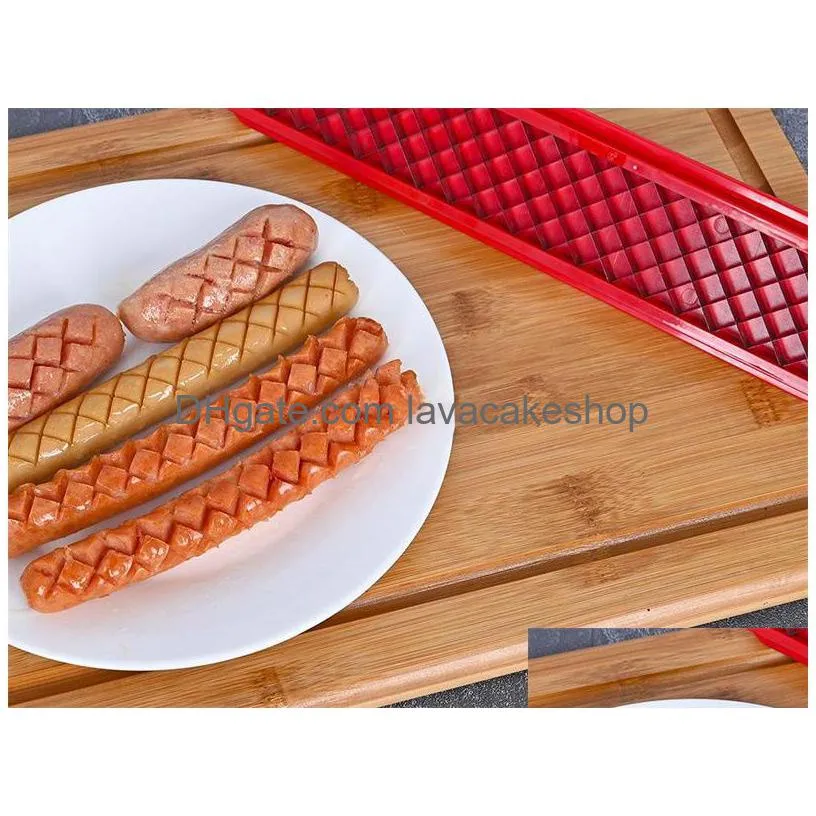  dog slicing tool for barbecue bbq kitchen tools dog cutter sausage ham cut tailgating pattern gadget