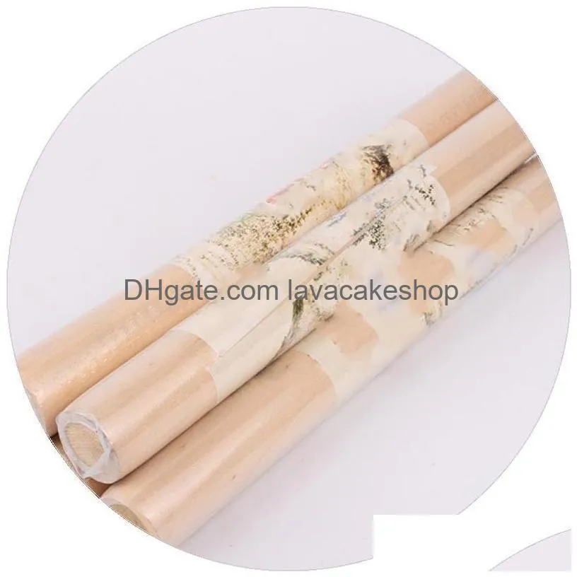 rolling pin woodiness stick solid wood baking cylindrical primary color cook selected environment protection 1 7wz f2