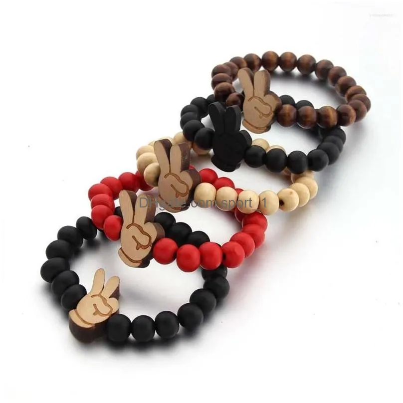 strand 10mm cool elastic round wood bead engraved diy ethnic chain african map bird panda jesus bracelet jewelry hiphop gift accessory