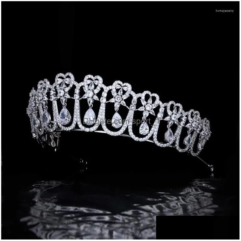 hair clips sepbridals classic europe royal tiara drop crystal bride tiaras for prom party head accessories