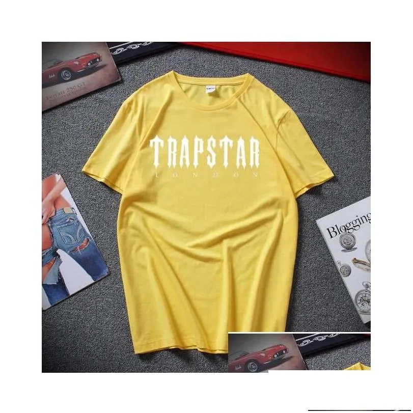 mens tshirts 2022 mens trapstar t shirt designer men women hip hop top print tshirt summer fashion black sportswear brand sweatshi