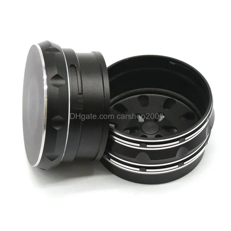 3d metal herb grinder 63mm manual smoking accessories fashion skull pattern 4 layers tobacco grinders creative gift